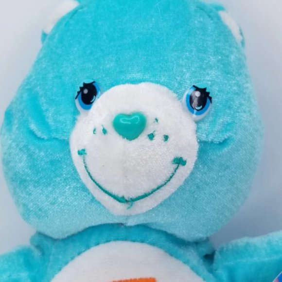 Heartsong Bear Care Bear Plush Beanie 9" American Greetings Nanco - Picture 2 of 6